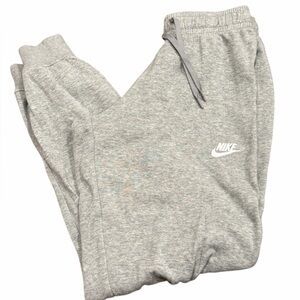 Nike Sportswear Fleece Jogger‎ Sweatpants Gray Cuffed Logo Women XS